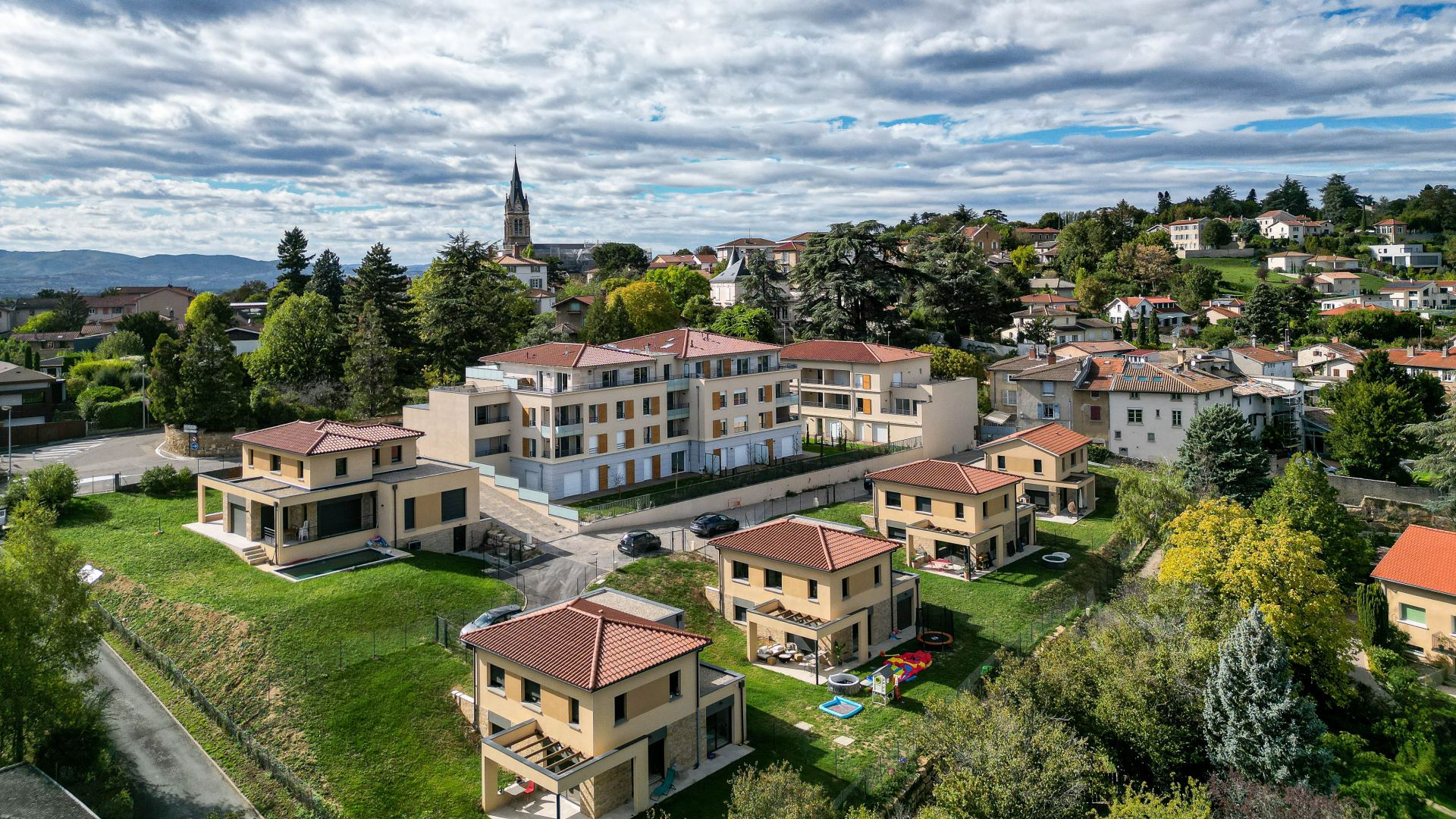 logement neuf extérieur Monts & Merveille - Saint-Didier-au-Mont-d'Or