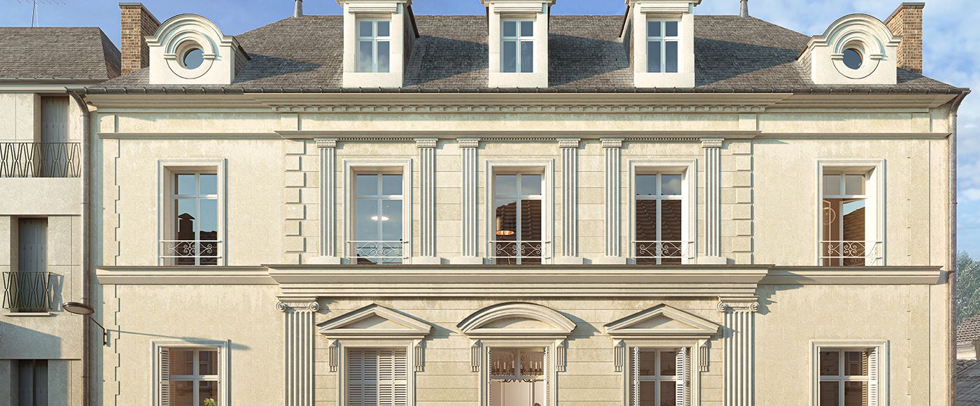 logement neuf extérieur Hôtel Laloux - Tours