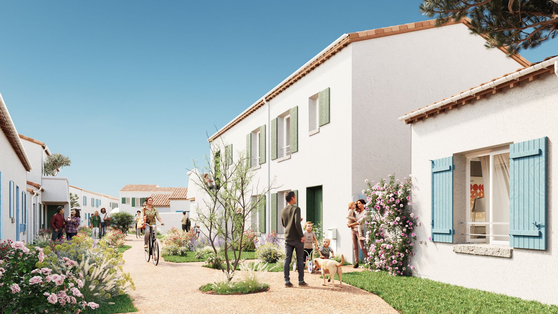 logement neuf extérieur Saint-Pierre-d'Oléron - Domaine de la Claircière