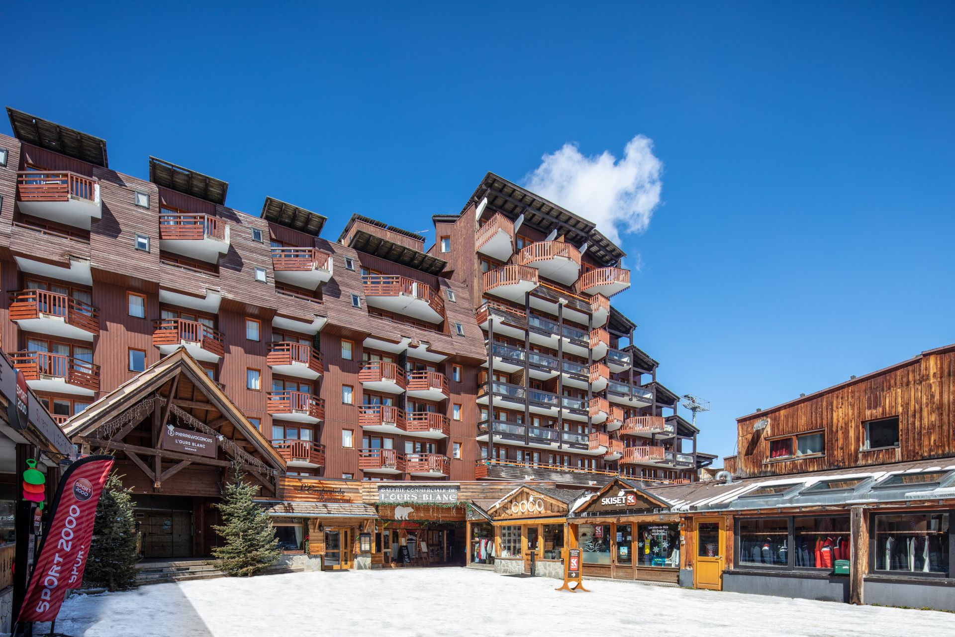 logement neuf extérieur L'Alpe d'Huez - L’Ours Blanc - Huez