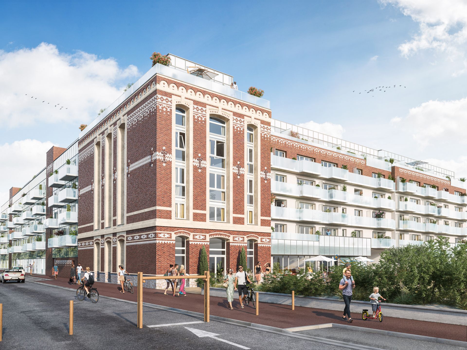 logement neuf extérieur ALTEIA Bâtiment D - Berck