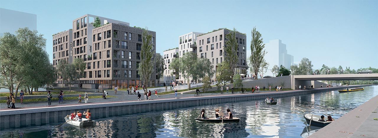 logement neuf extérieur LES DOCKS DE L'OURCQ - Bondy