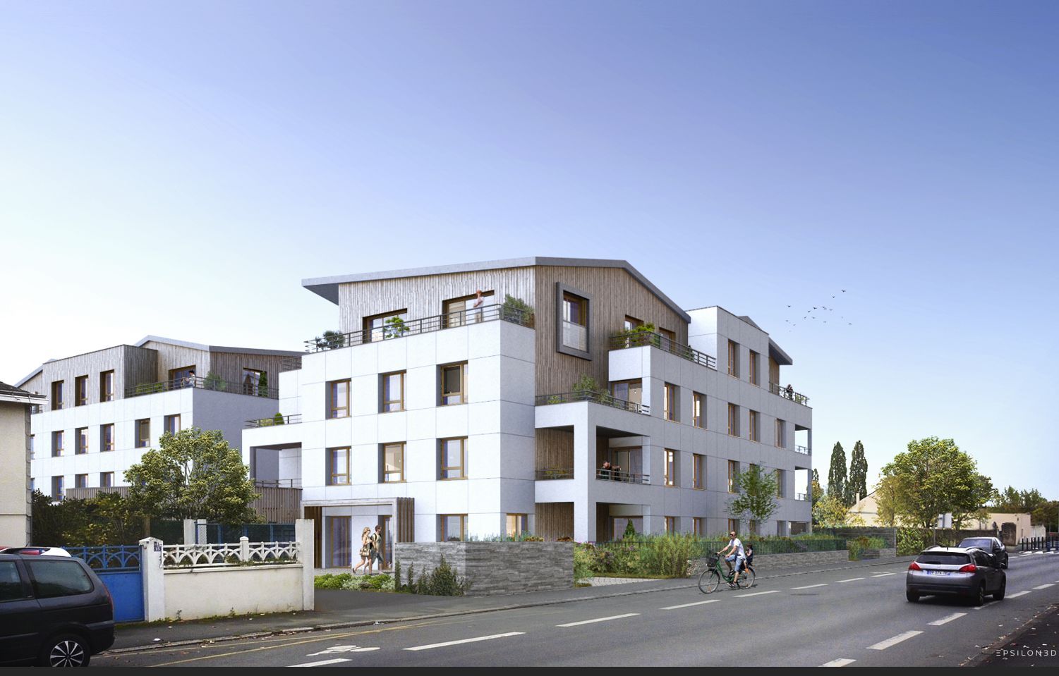 logement neuf extérieur Domaine - Angers