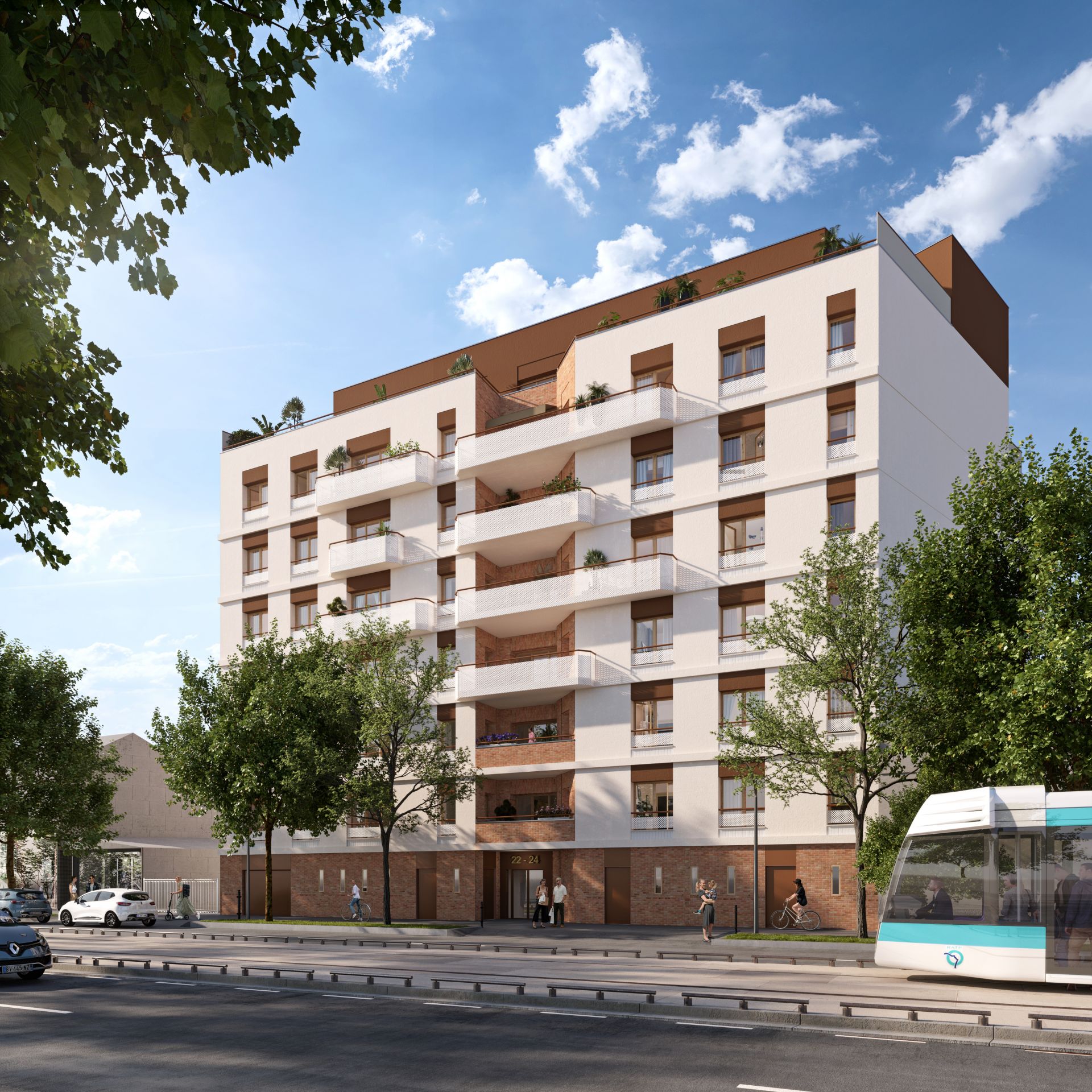 logement neuf extérieur AMBRE - Pierrefitte-sur-Seine