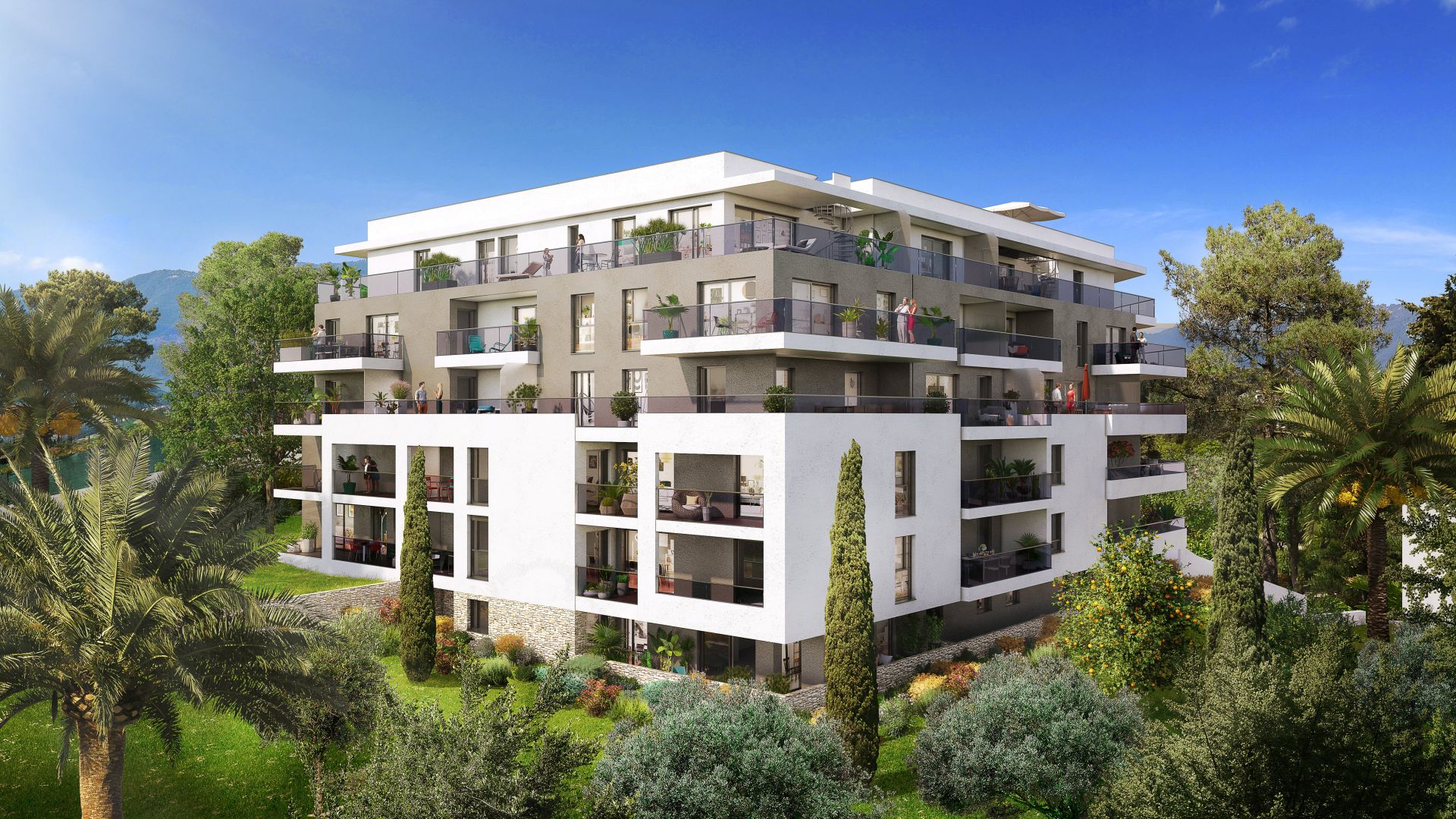 logement neuf extérieur Parc Bel Azur - Antibes